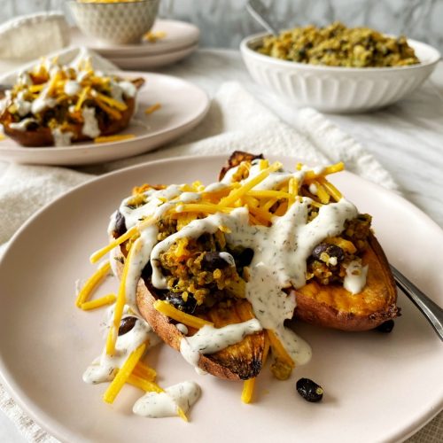 quinoa stuffed sweet potatoes