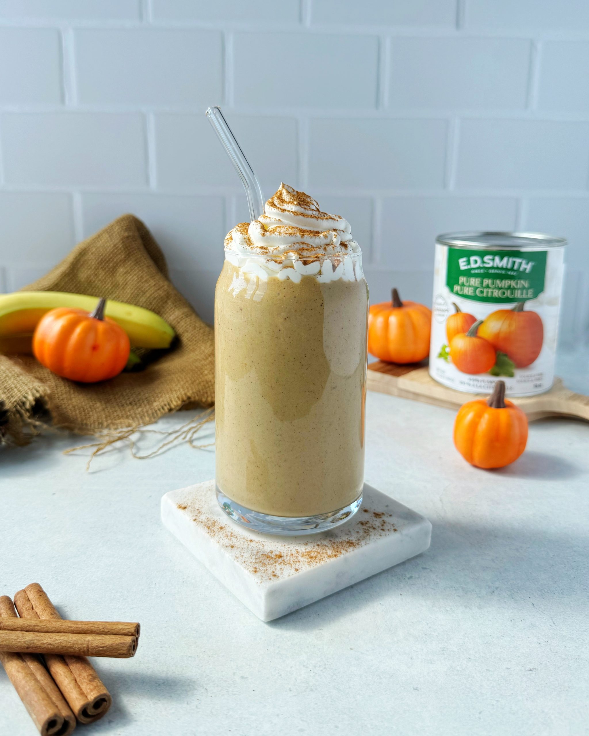 Easy Pumpkin Pie Smoothie (High Protein)