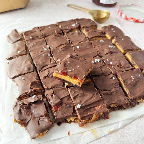 peanut butter and jelly date bark
