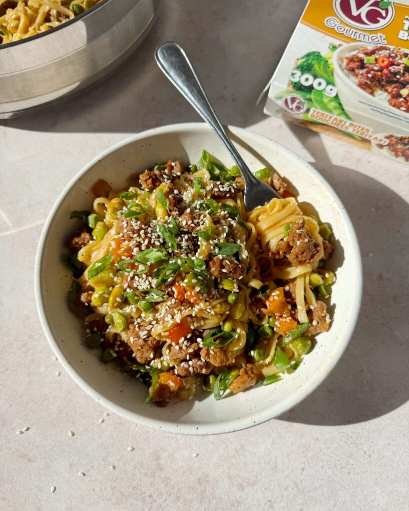 vegan teriyaki noodles